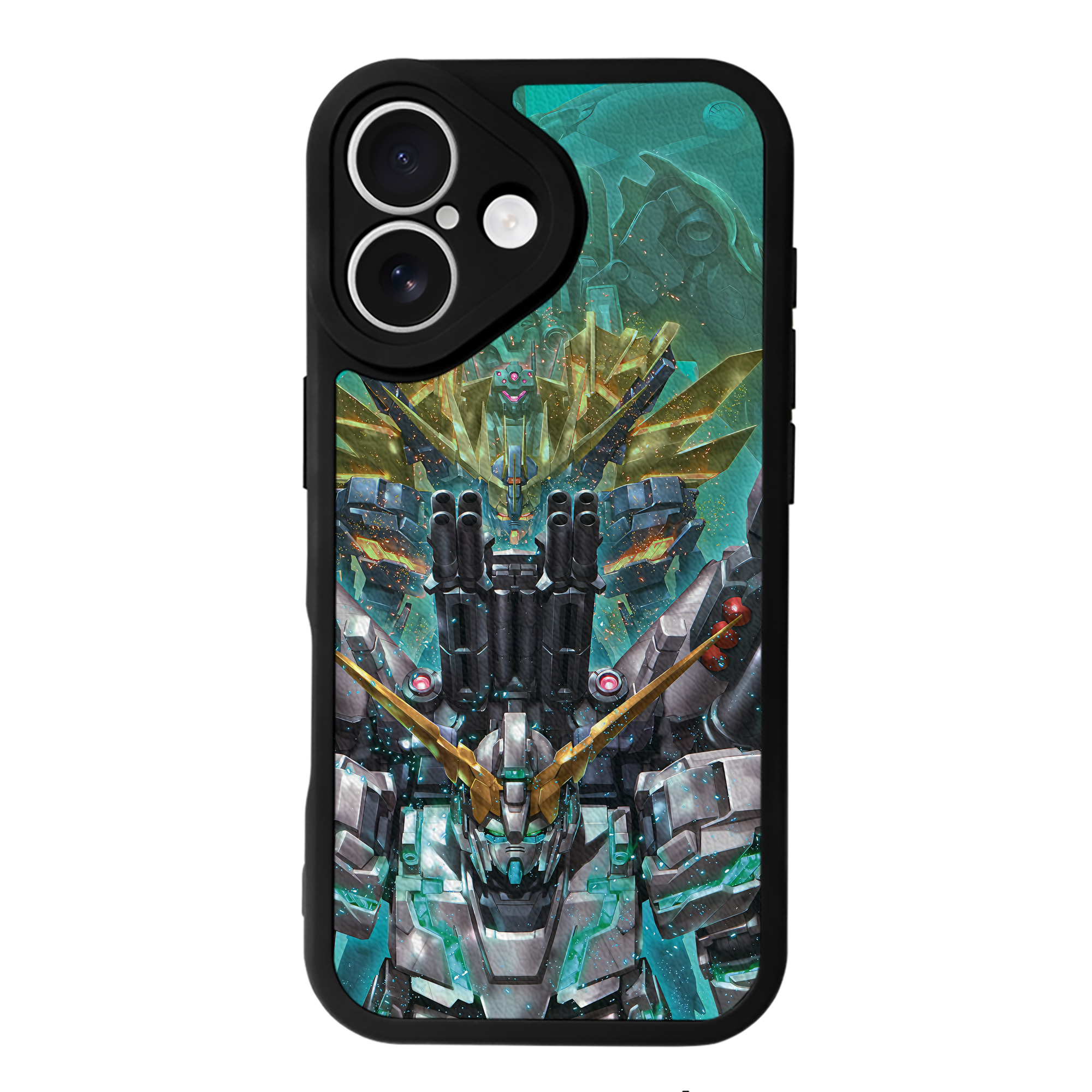 （画像用） 機動戦士ガンダム Mobile Suit Gundam 【iPhone 16シリーズ対応】シリコンスマホケース（レザー調） 材質：シリコン